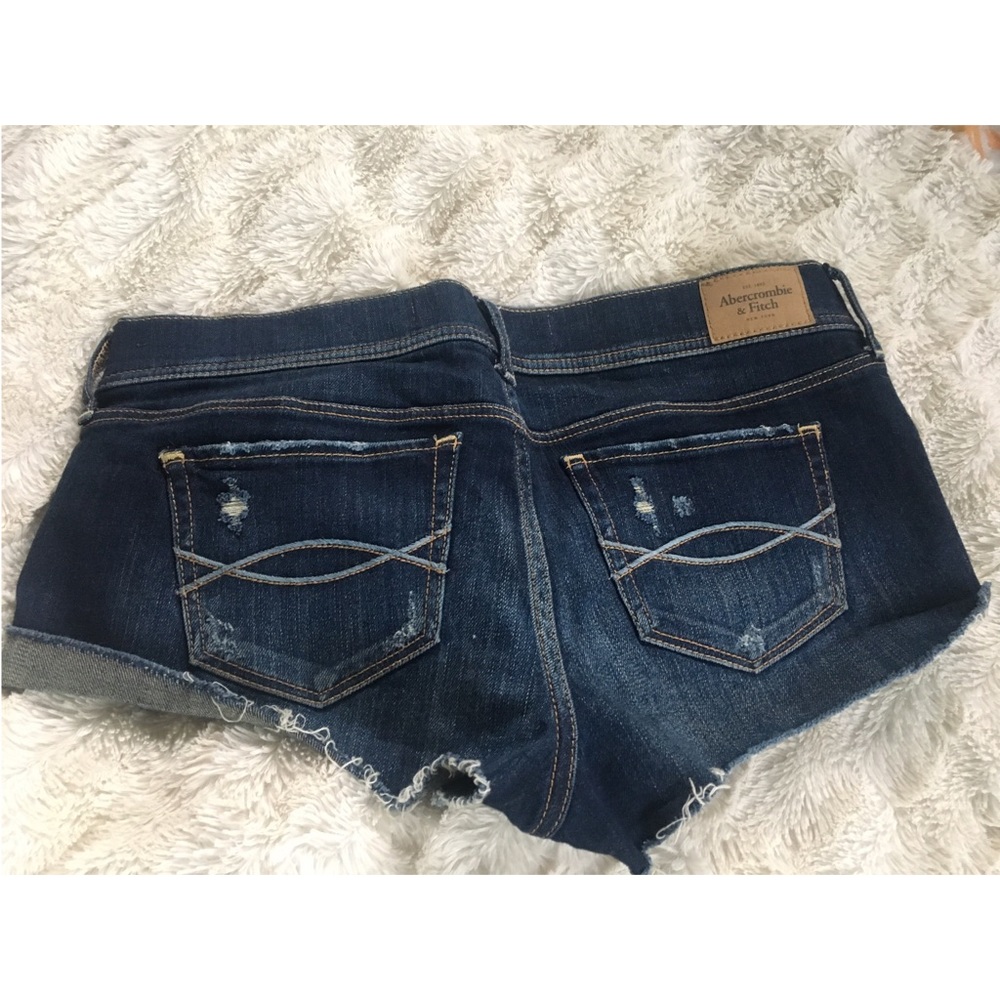 Denim booty shorts